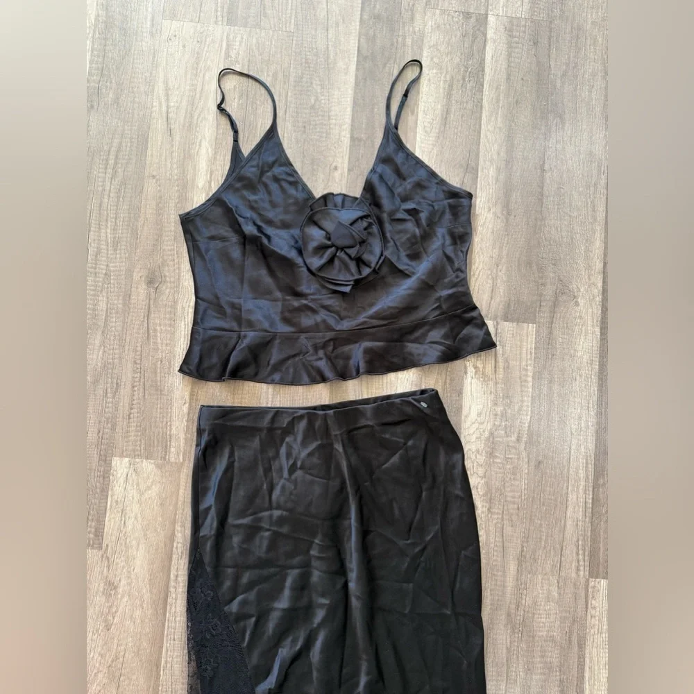 NWT free people delfi collective Lou Cropped Top And Skirt